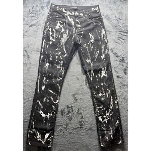 King Maker Black Paint Splatter Jeans Men's Size 30" Waist x 30" Inseam.